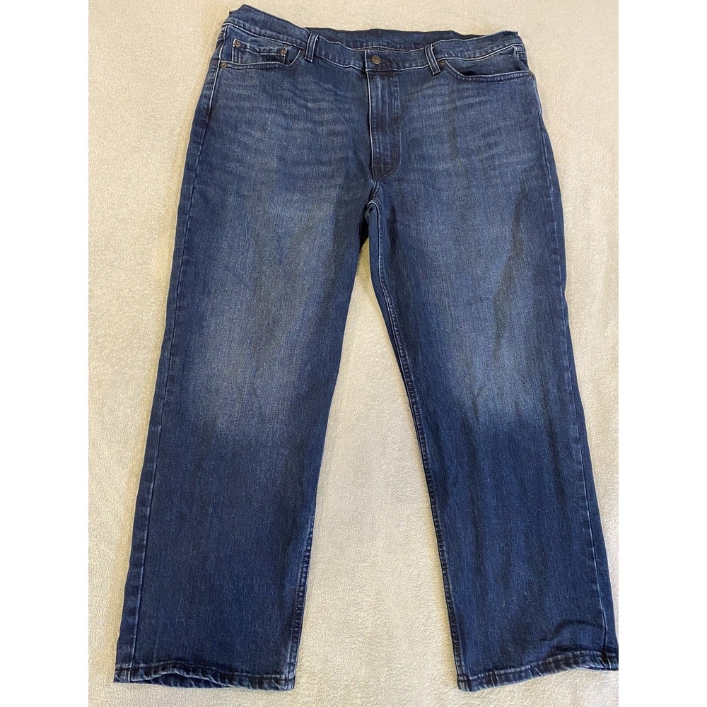 Levi's 550 Jeans 42x29 Dark Wash Denim Mens‎ Red Tab Stretch